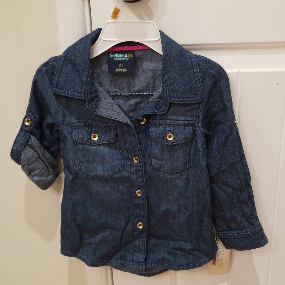 Osh Kosh Toddler Boy 2T Denim Shirt